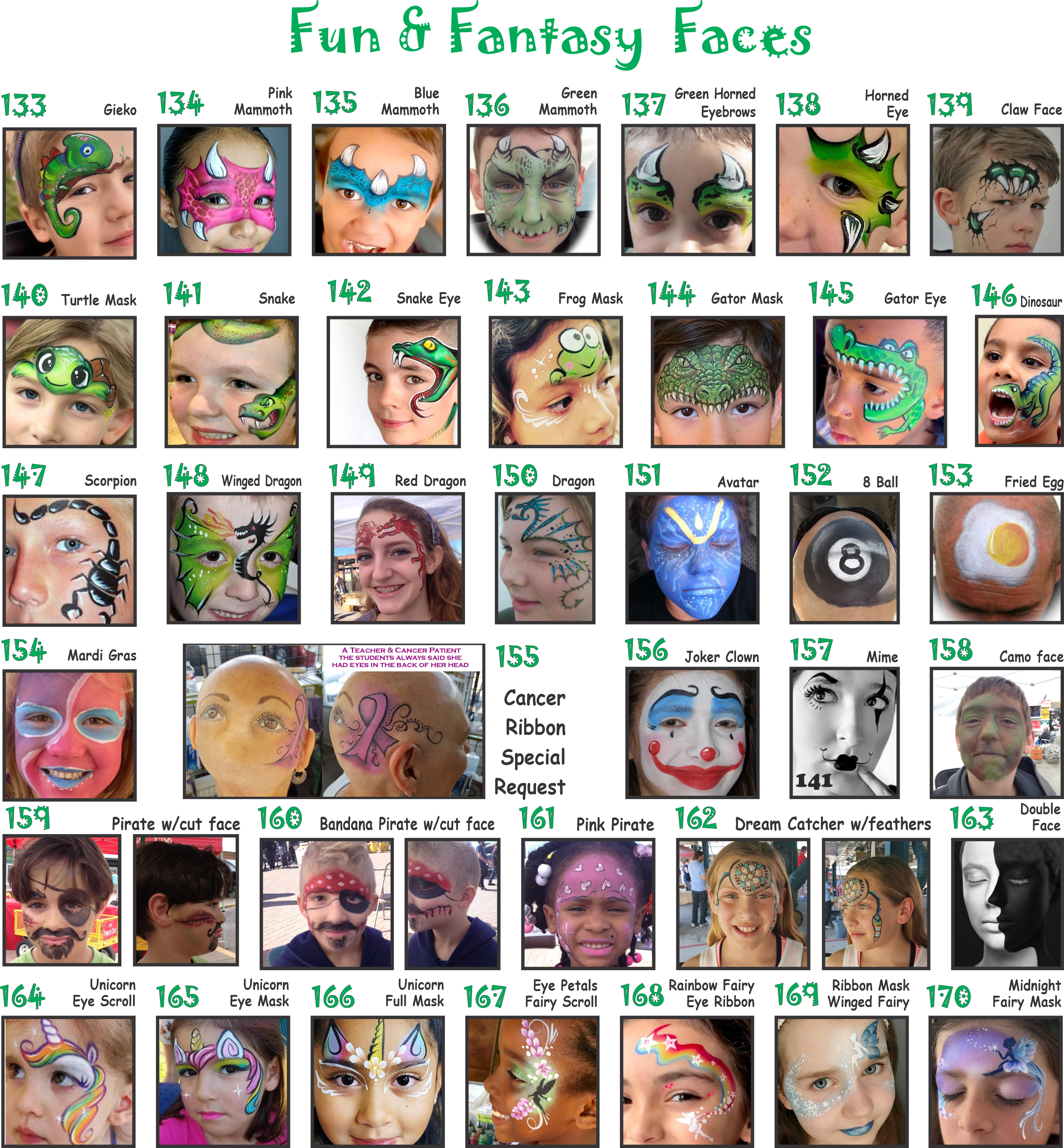 Fun and Fantasy Face Painting Designs